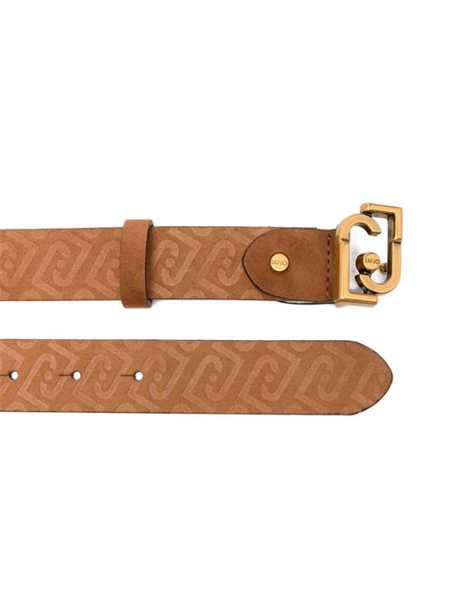 Cintura marrone con fibbia dorata LIU JO | AA6236T384A/X0742